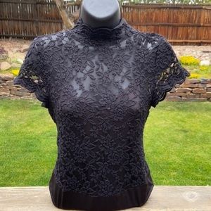NWT- Black Lace Body Suit